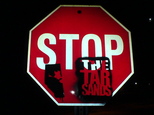 Stop the tar sands sign