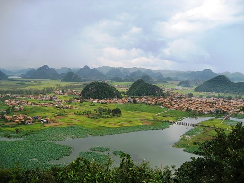 Puzhehei Lake in Qiubei County